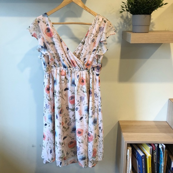 Jessica Simpson Ruffled Floral Dress - Picture 3 of 7